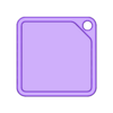 Keyrings - Square v6.stl Custom Keychain Template- Set of 9 - Make Your Own!