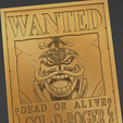 wanted20.png gol d. roger wanted poster - one piece