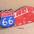 ruta66-escudo-cartel-letrero-rotulo-logotipo-furgoneta-volkswagen-viajar.jpg Route 66, shield, sign, signboard, sign, logo, original, collection