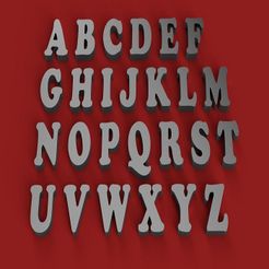 RENDER.jpg Archivo 3D COOPERBLACK letras mayúsculas 3D archivo STL・Objeto para impresora 3D para descargar