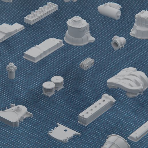 🧞‍♂️ Engine Parts Kitbash・ 3D File for 3D printing・Cults