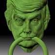 Wire-Frame-2.jpg Door knocker Trump 3D printable