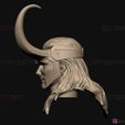 04.jpg Loki Head - Tom Hiddleston - Marvel Comics - High Quality 3D print model