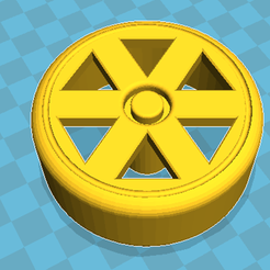 6 Rayos V.1 - 01.png Wheels for toys or hobby mobiles