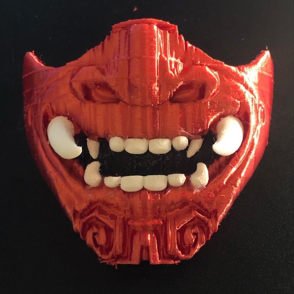 Mask by itself.jpeg Download free STL file Oni Mask • 3D print template, Star3dprints