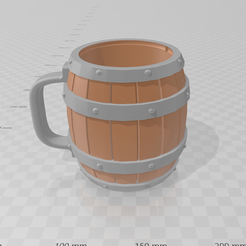 Bariil manija derecha.png STL file Barrel cup glass matt cup・3D print model to download, luchoalbizu