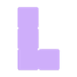 Pieza L naranja Tetris 3D.stl Vertical Tetris