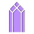 Large Front Window Glass.stl HO Scale Church