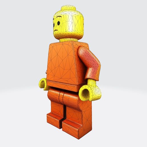 👾 BrickBuddy Personaje LEGO de bajo polímero para impresión 3D