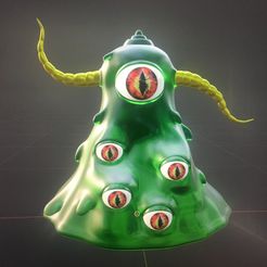 NYAM3986.jpg Файл STL Игрушка Glob Monster с артикулированными щупальцами・3D модель для печати скачать