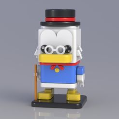 Paperone.jpg STL file SQUARED SCROOGE MCDUCK・Template to download and 3D print
