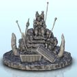 2.jpg Orc on throne with treasure chest 1 - Troll Warhammer resin Age of Sigmar Figures 28mm 32mm 15mm