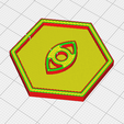 eye-preview.png Eye Symbol Hexagon – 3D Printable Game Token