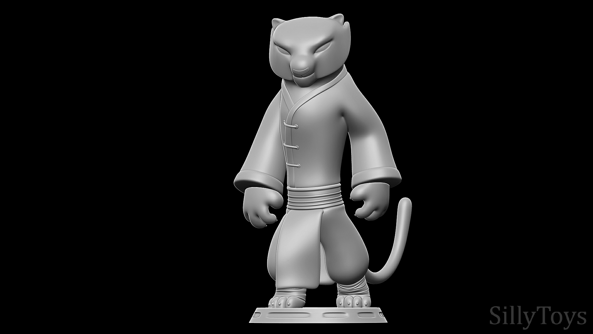8.png Descargar archivo STL Tigresa - Versiones de Kung Fu Panda 2 • Modelo imprimible en 3D, SillyToys