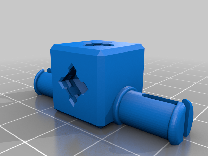 PABlock-Axle-Full-double.png Download free STL file PrintABlock on Wheels • 3D print template, MixedGears