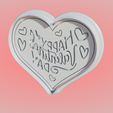HappyValentinesDay2.png Heart-Shaped Happy Valentine's Day Cookie Cutter and Stamp - Love Notes in Every Bite!