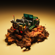 3.png 3D military Jeep in mud voxel art