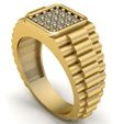 Render-2.jpg anel de homem Rado elegante Modelo de impressão 3d