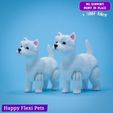 Westie_flexi_dog_2.jpg Westie ou West Highland White Terrier le jouet flexible réaliste (#46) v2025 SNAP