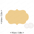plaque_1~3.75in-cm-inch-cookie.png Plaque #1 Cookie Cutter 3.75in / 9.5cm