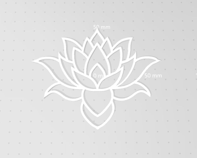 Lotus2.jpg Archivo STL Contorno de la flor de loto floreciente・Diseño para descargar y imprimir en 3D, drakoniccreations