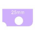 25mm.stl メートル法用半径ゲージセット