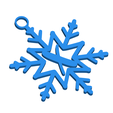 XSnowflakeInitialGiftTag3DImage.png Letter X - Snowflake Initial Gift Tag Ornament