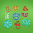 christmas-cutters-2.png Christmas Cookie Cutter STL Files: Santa, Reindeer, Snowman & More | Instant Download for 2023