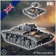 1-PREM.jpg Valentine Mark Mk. VIIA infantry tank - UK United WW2 Kingdom British England Army Western Front Normandy Africa Bulge WWII D-Day