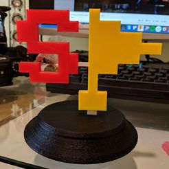 MVIMG_20190212_140424.jpg Free 3D file Smash Bros Special Flag Trophy・3D printer model to download