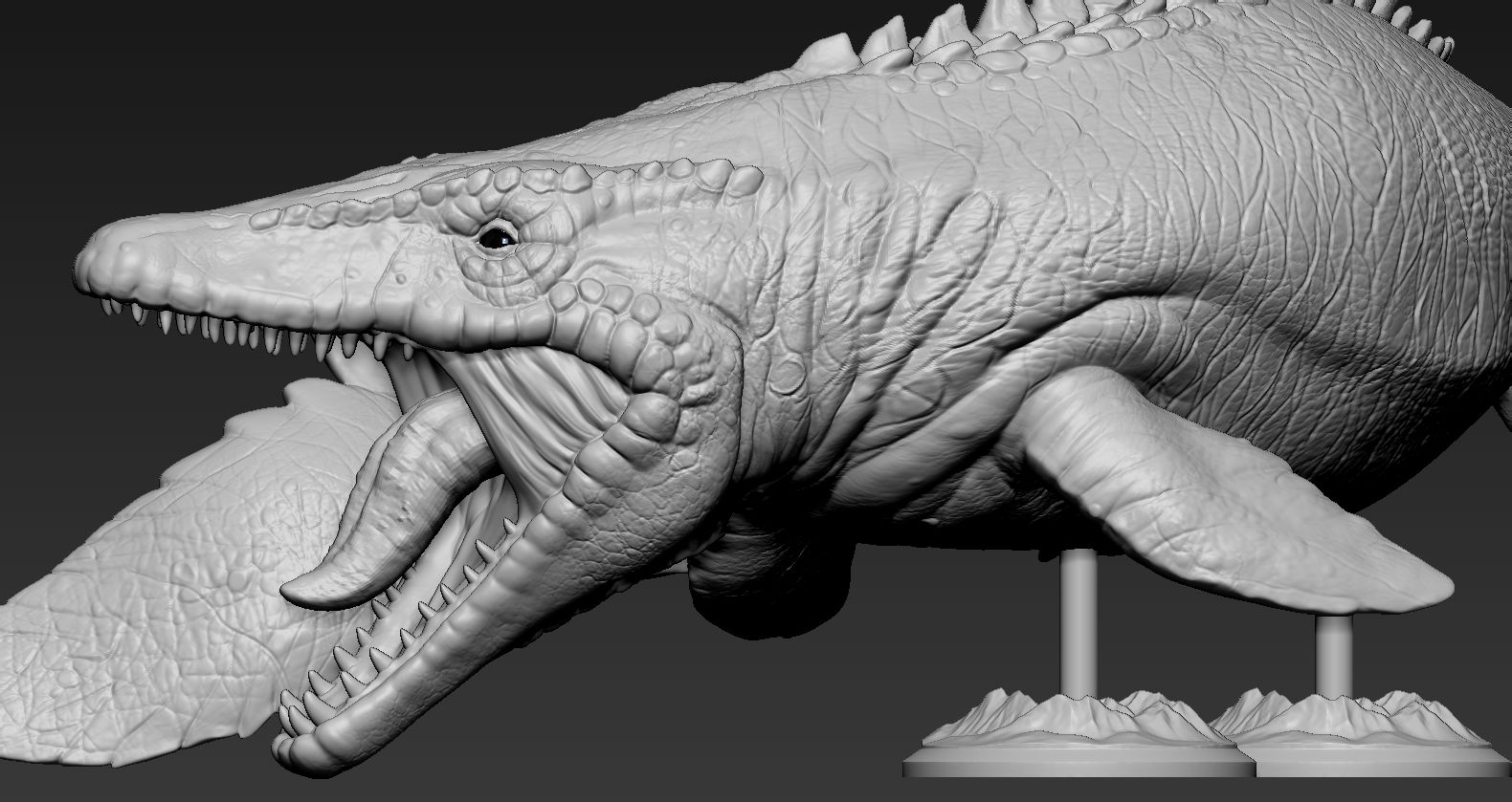 D1.jpg OBJ file Mosasaurus・Model to download and 3D print, F-solo