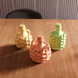untitled3.png 3D Wicker Bottles Decor STL File - 188