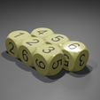 Gold-Rounded-D6-Numbers-Display-4.png Dice with Numbers (Rounded Edge)