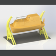 1.png Закрытая спасательная шлюпка с системой шлюпбалок - 3D печатная модель