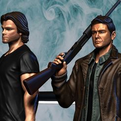 sd.jpg Fichier 3D Super Naturel - Dean et Sam Winchester・Idée pour impression 3D à télécharger