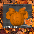 2.png Minnie Mouse Pumpkin New Bow with wall mounts