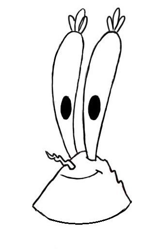 mr krabs drawing easy