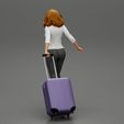 3DG-0005.jpg Fichier 3D 2 Femme d'affaires en chemise et pantalon tirant une valise marchant dans un terminal d'aéroport・Objet imprimable en 3D à télécharger