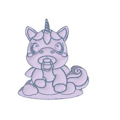 280638652_1112365519675743_2176537094045671813_n.jpg 3D file Baby Unicorn Solid Model for Mold Making Bath Bombs, Soap, Silicone Mold Making・3D print design to download, Prints4fun