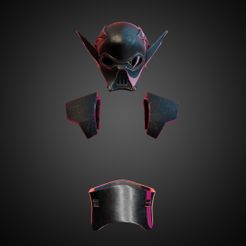 AmFullArmorFront.jpg Archivo STL Star Wars Visions Am Armor para Cosplay Modelo de impresión 3D・Plan de impresora 3D para descargar