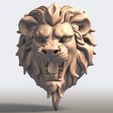 Lion-Head0000.jpg Löwenkopf 3D-Druckbares Modell