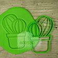 IMG_20190903_140412.jpg PACK 12 CACTUS - cookie cutter - mexican party, desert, summer - dough and clay cutter - 12cm