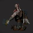 01.jpg Kratos bust from God of War Ragnarok STL