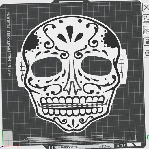 Halloween Mask for Sunnies - Day of The Dead