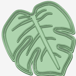 Hoja-tropical_e.png STL file Tropical cookie cutter blade・3D print object to download