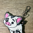 pig.png Pua (Moana Pig) Keychain and/or Wonderfold Wagon Tire Tool