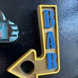 BAR SIGN LH.JPG Retro Bar sign. RH and LH