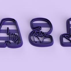 asl.png Archivo STL Cookie Cutter ASL・Plan de impresora 3D para descargar
