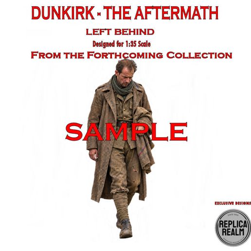 DUNKIRK - The Aftermath - 1940 A Forlorn French Soldier Walking 3D model