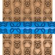 78545645.jpg bear clay roller / pottery roller / panda clay rolling  / panda pattern cutter